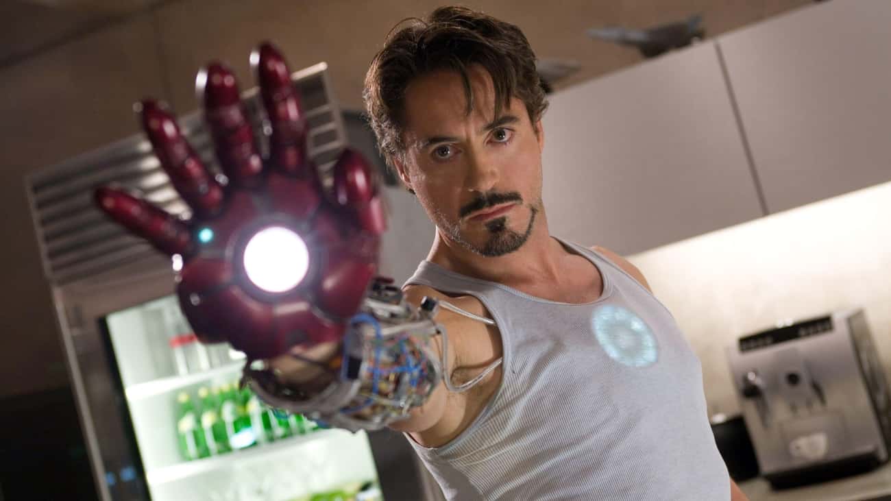 In 'Iron Man,' You Can See Energy Travel From Tony's Arc Reactor To His Repulsor When He Shoots It For The First Time   