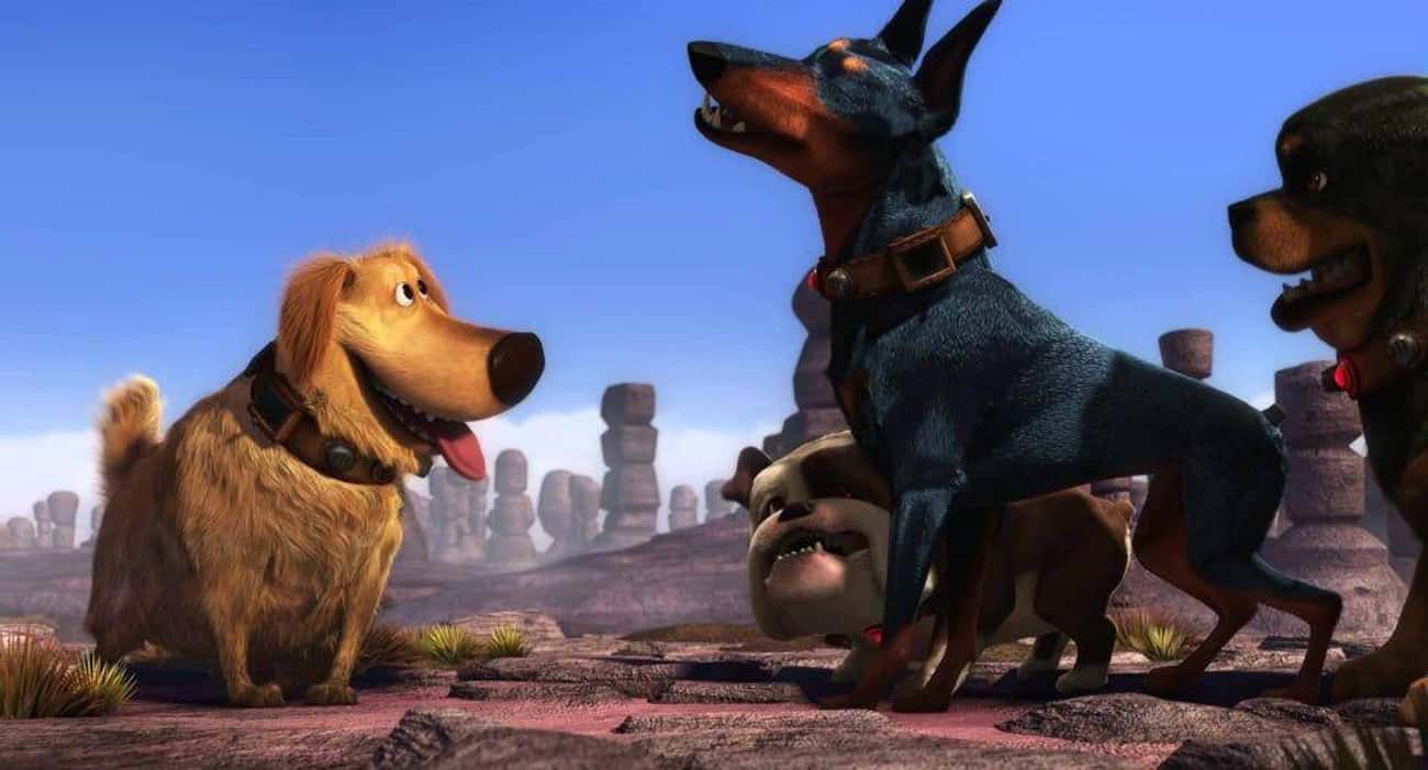 Dug Tracks Down The Bird In 'Up' Because He's The Only Hunting Dog In The Pack