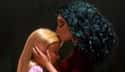 Rapunzel's Hair Gets A Kiss From Mother Gothel In 'Tangled' on Random Small And Heartbreaking Details Fans Noticed About Disney Princesses