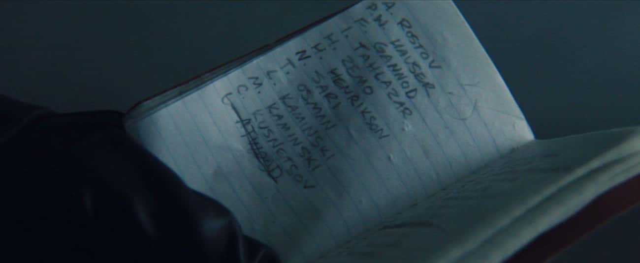 In 'The Falcon and the Winter Soldier,' The Name 'P.W. Hauser' Appears On The List Of People Bucky Wants To Make Amends With