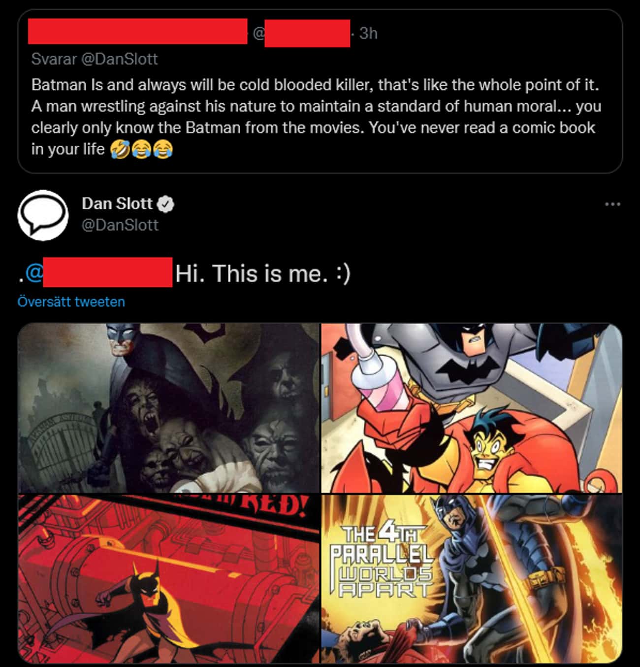 Telling A 'Batman' Comic Book Writer That He Knows Nothing About Batman