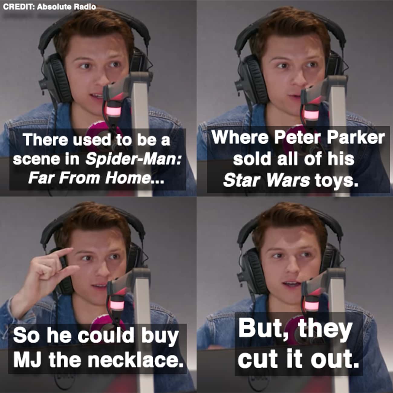 Tom Revealed A Deleted Scene Of Peter Parker Selling His 'Star Wars' Toys For MJ