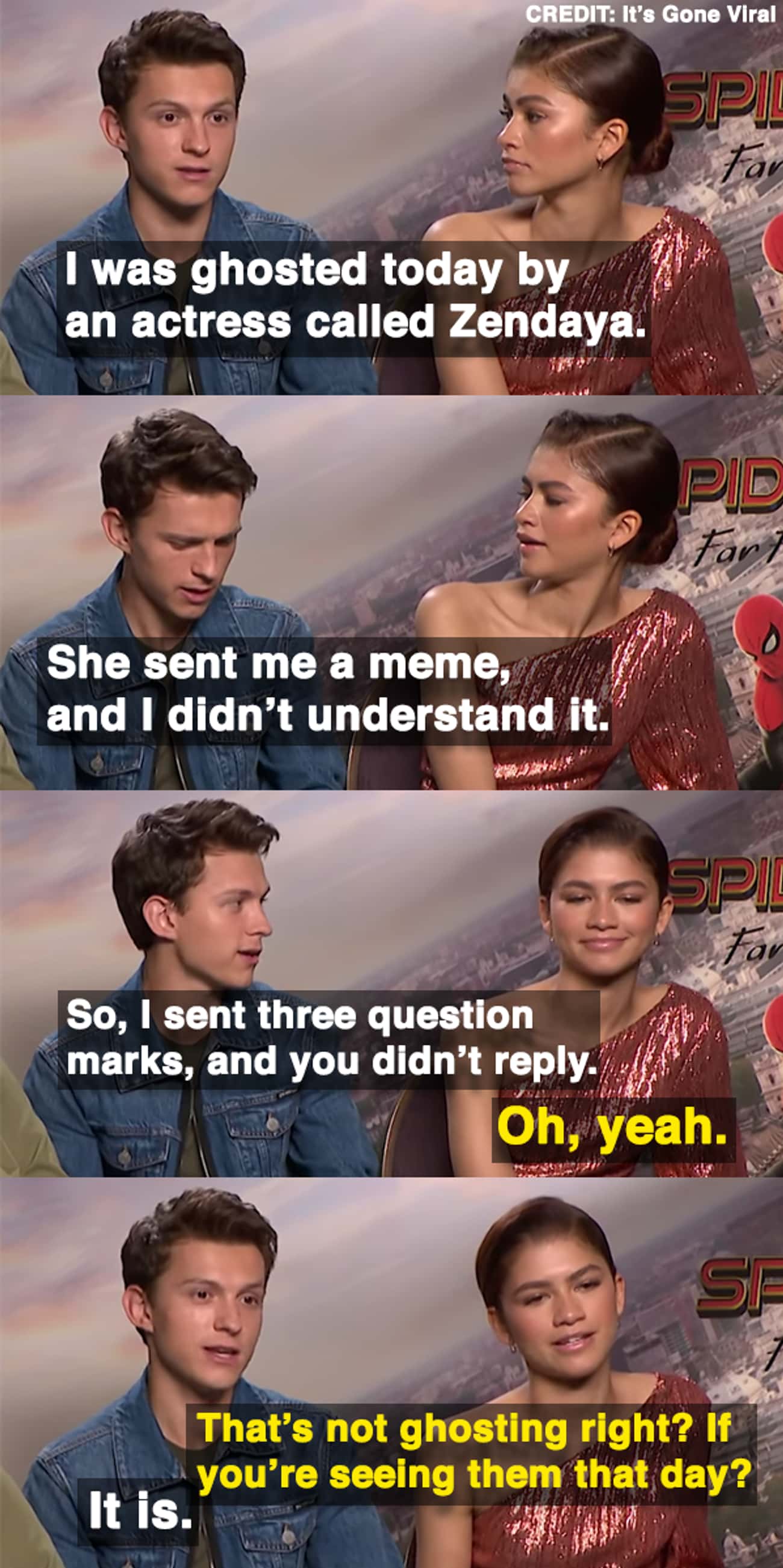 Tom And Zendaya Talk About Ghosting Etiquette