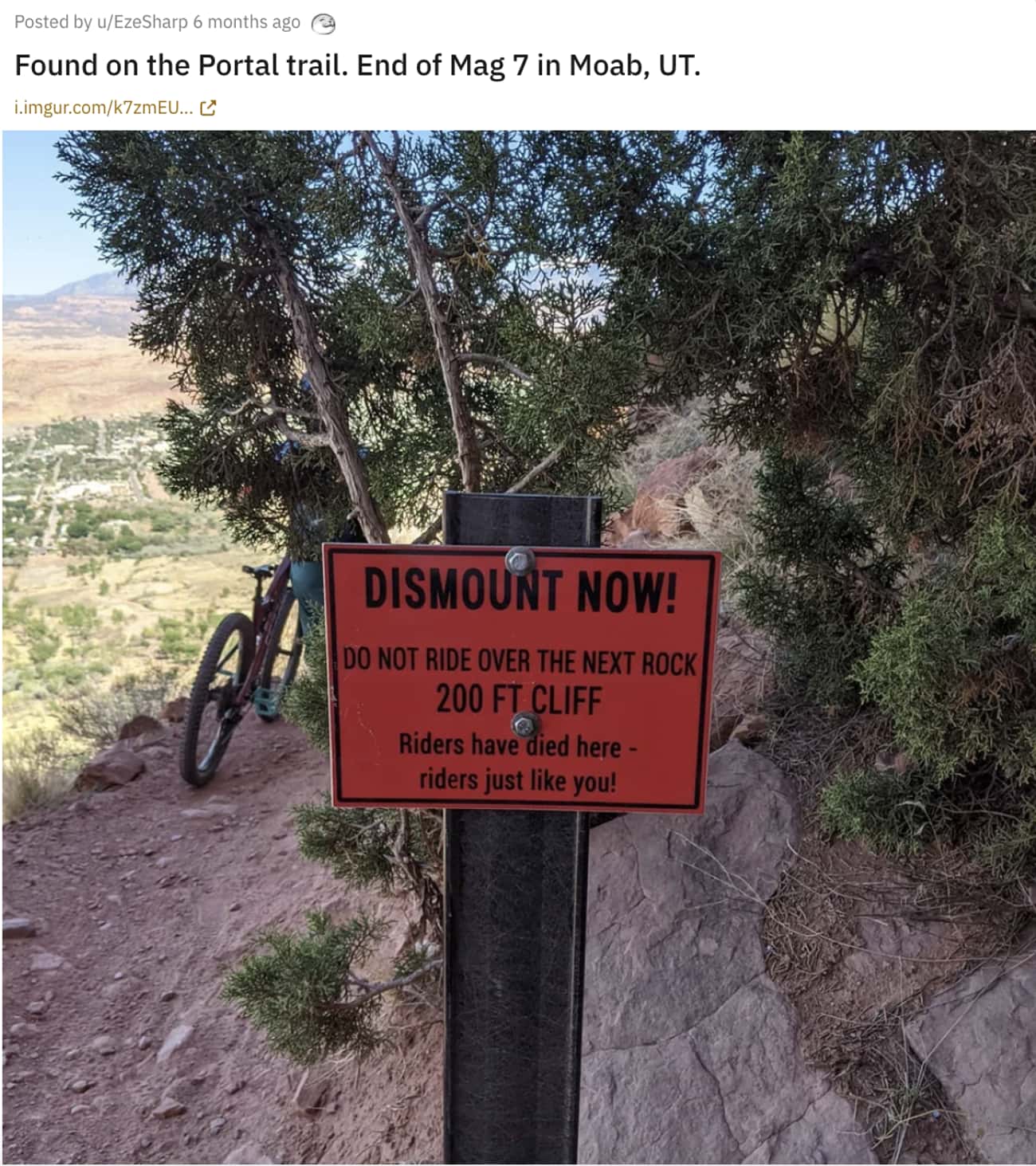 Dismount Immediately