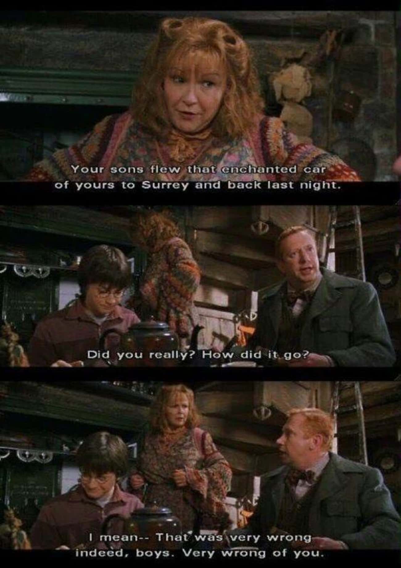 Mr. Weasley Can't Contain His Glee