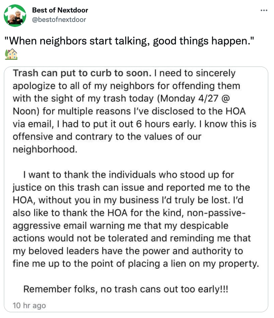 27 Of The Most Unhinged Nextdoor Posts From 2021