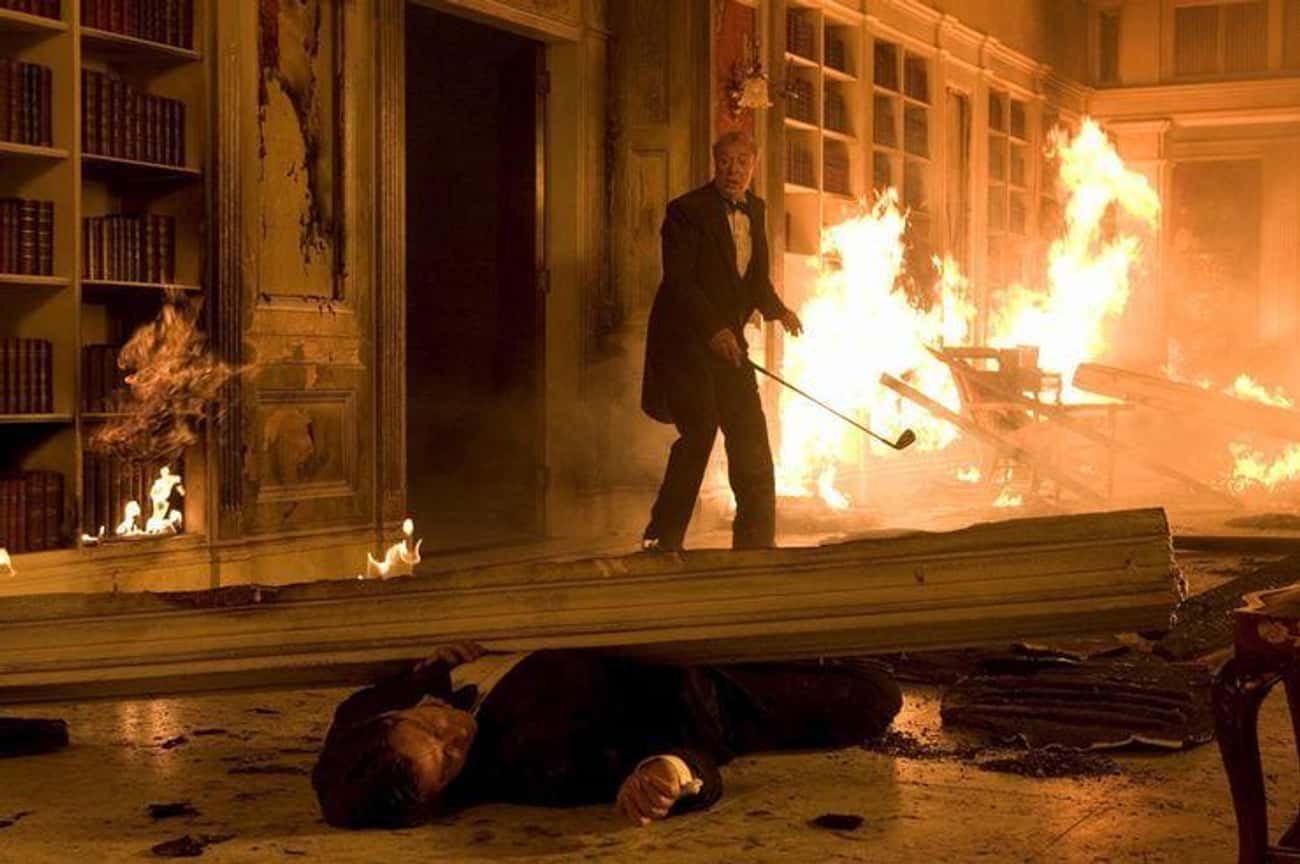 Alfred Rescues Batman From A Burning House (‘Batman Begins’)