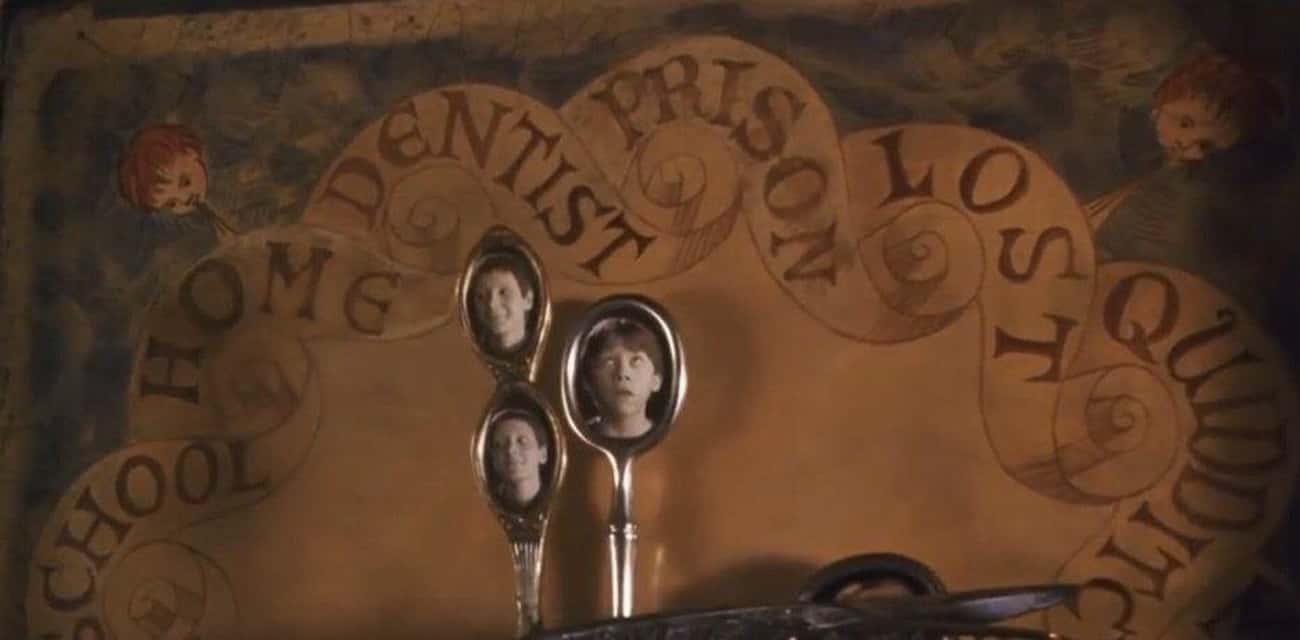 Fred And George Share A Clock Arm In 'Chamber Of Secrets'