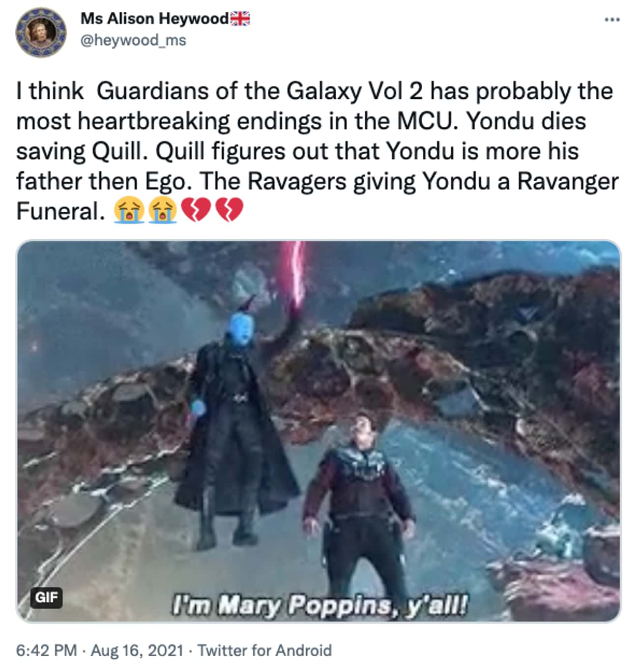 Giving Yondu A Ravanger Funeral Is Heartwarming And Heartbreaking At The Same Time 