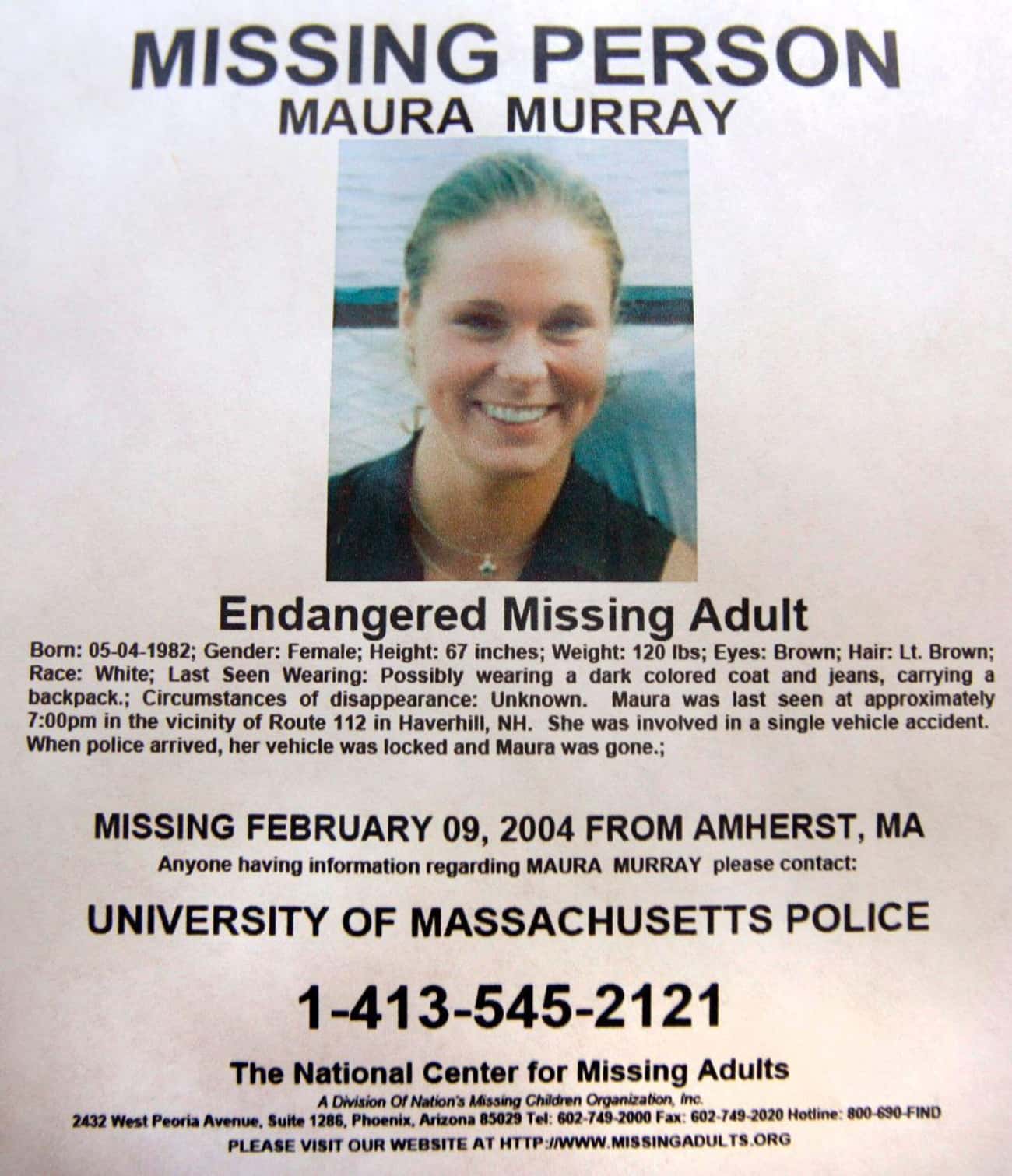 Maura Murray Disappeared After A Car Accident On February 9, 2004