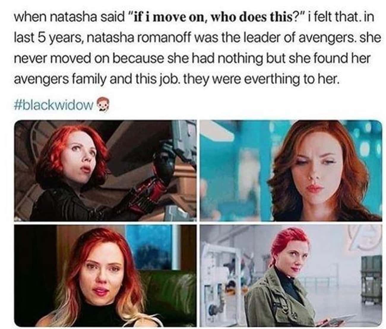 The Avengers Were Everything To Natasha 