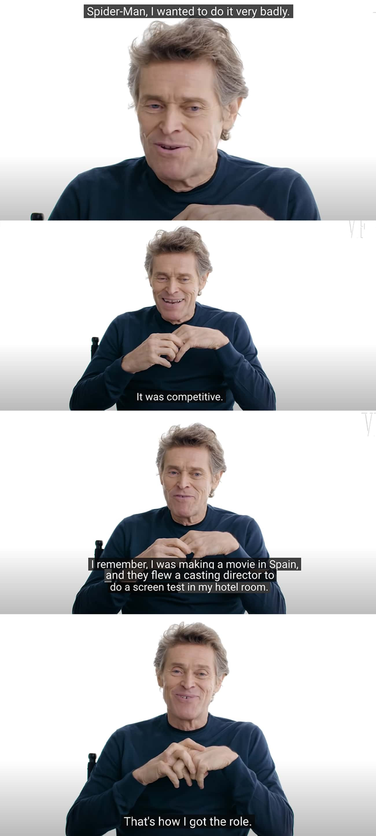 Willem Dafoe Really, Really, Really Wanted The Role Of The Green Goblin
