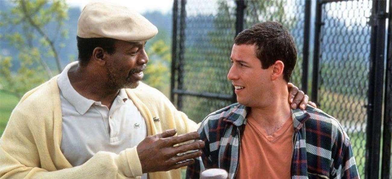 Chubbs Wears Alligator Branded Clothing In 'Happy Gilmore'
