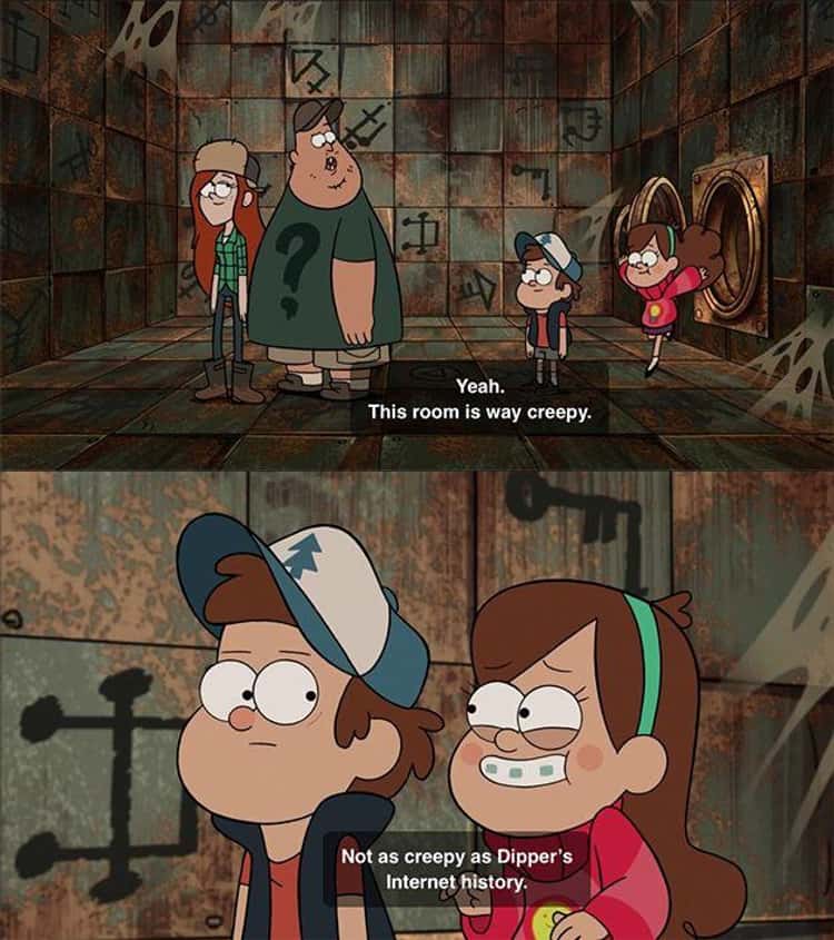 20 Moments From 'Gravity Falls' That Were Clearly Aimed At The Adults In  The Audience