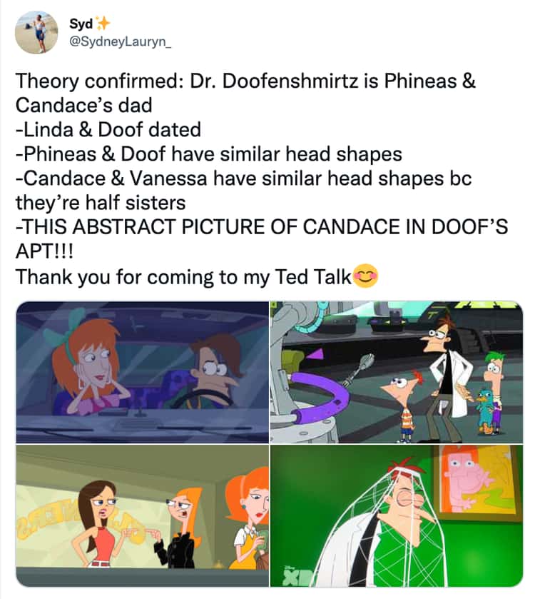 Porn Phineas And Ferb And Vanessa Lawrence - Fan Theories About 'Phineas And Ferb' That Actually Make A Lot Of Sense