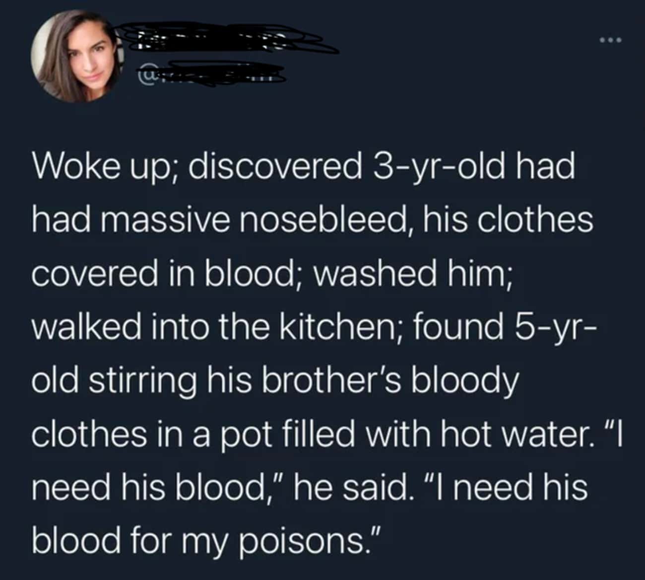 'Need His Blood'