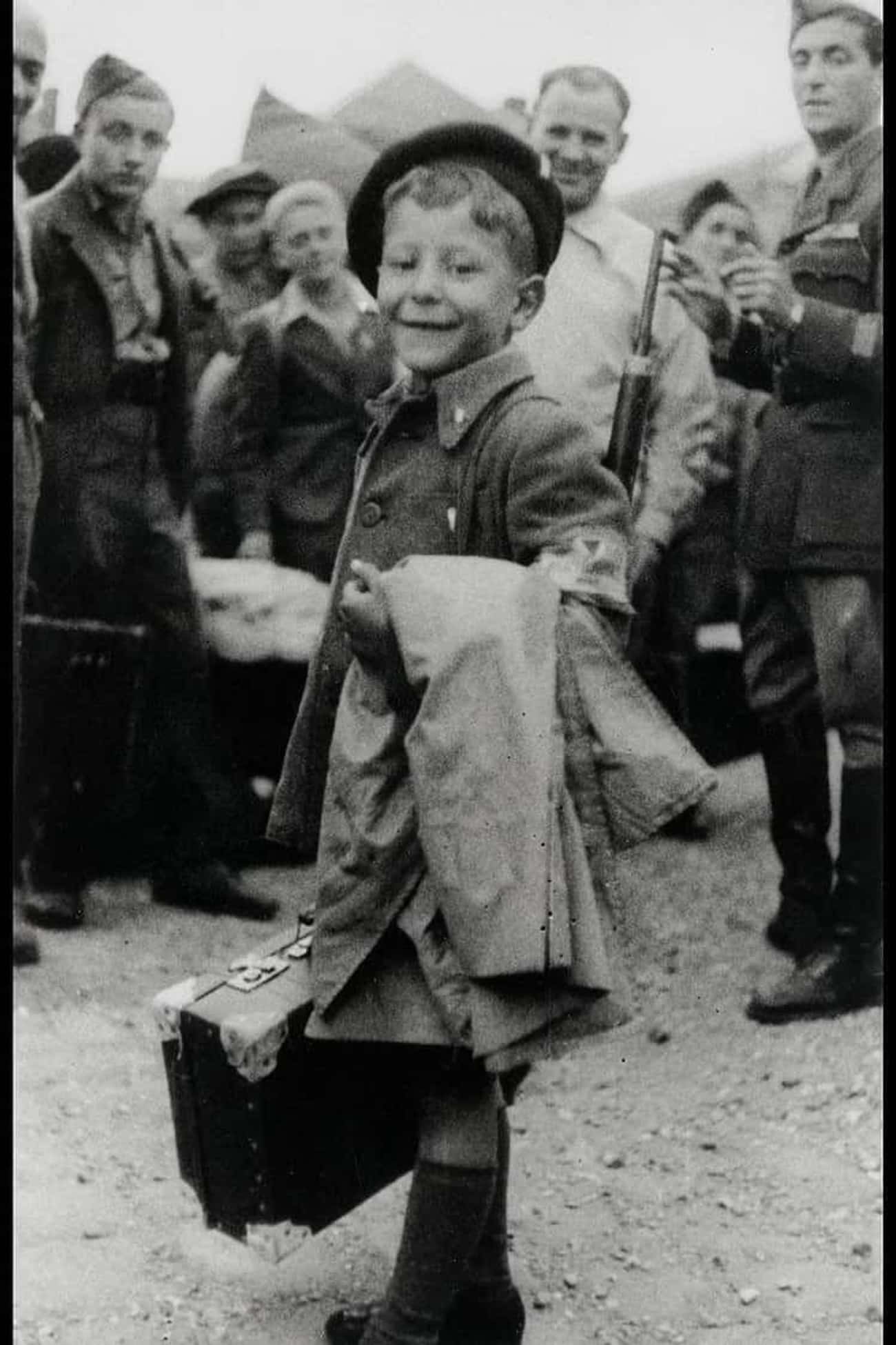 An 8-Year-Old Boy Leaving Buchenwald Camp - 1945
