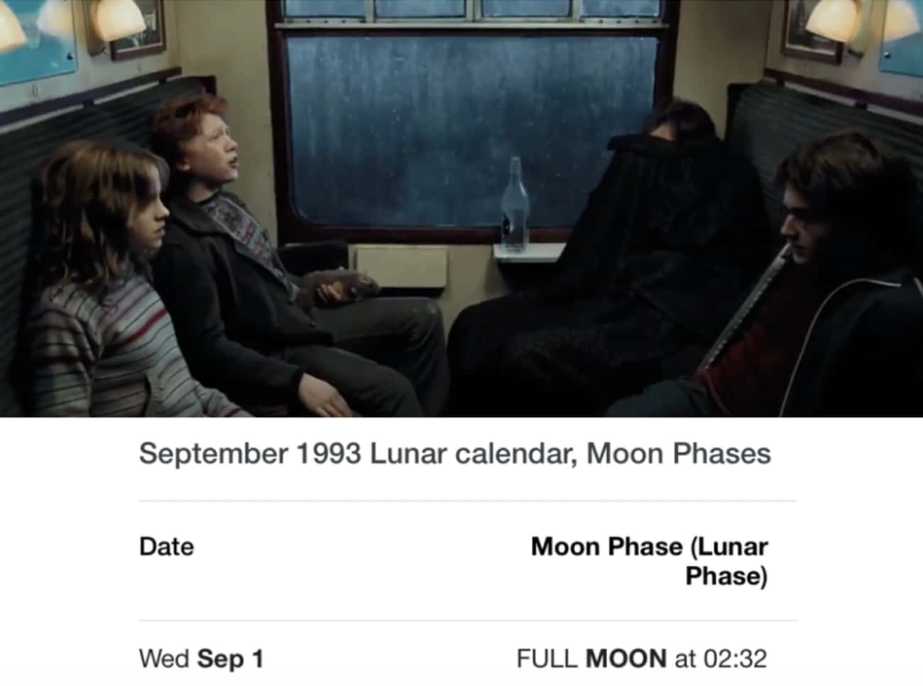 Lupin Is Exhausted On The Hogwarts Express Because It Was A Full Moon The Night Before