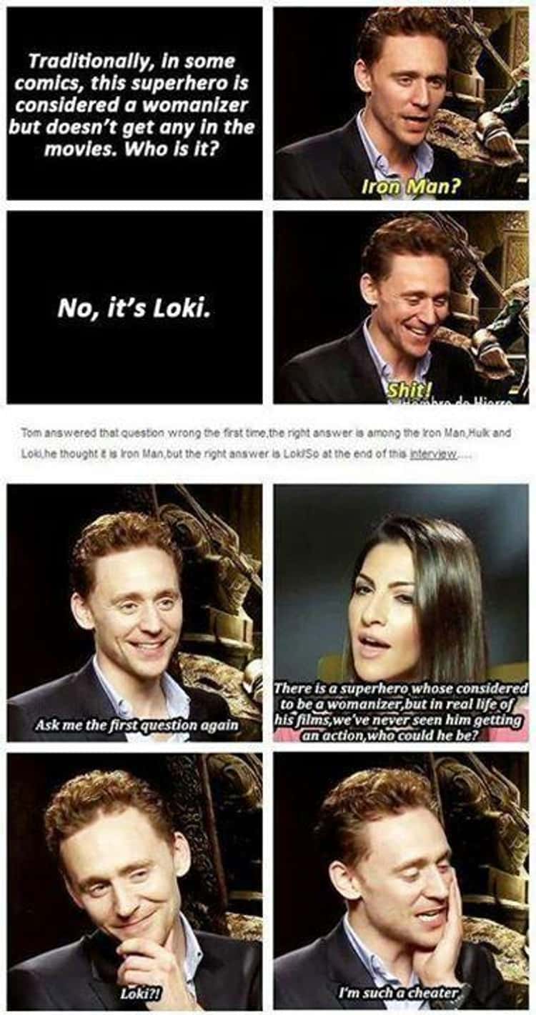 17 Hilarious Tom Hiddleston Interviews That Prove He's Got A Hint Of Loki  In Him