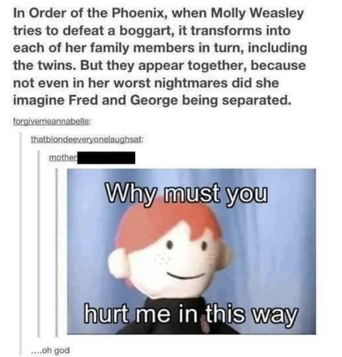 Molly Could Never Conceive Fred And George Apart Until It Happened