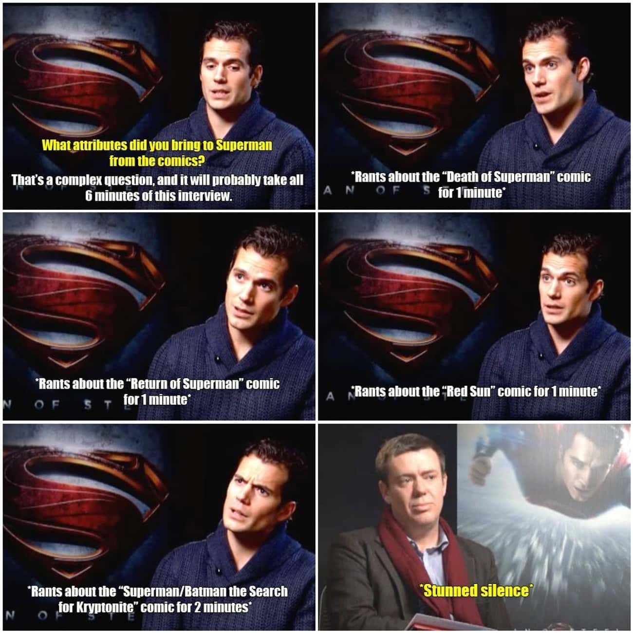 He Can Talk About Superman Comics For Entire Interviews