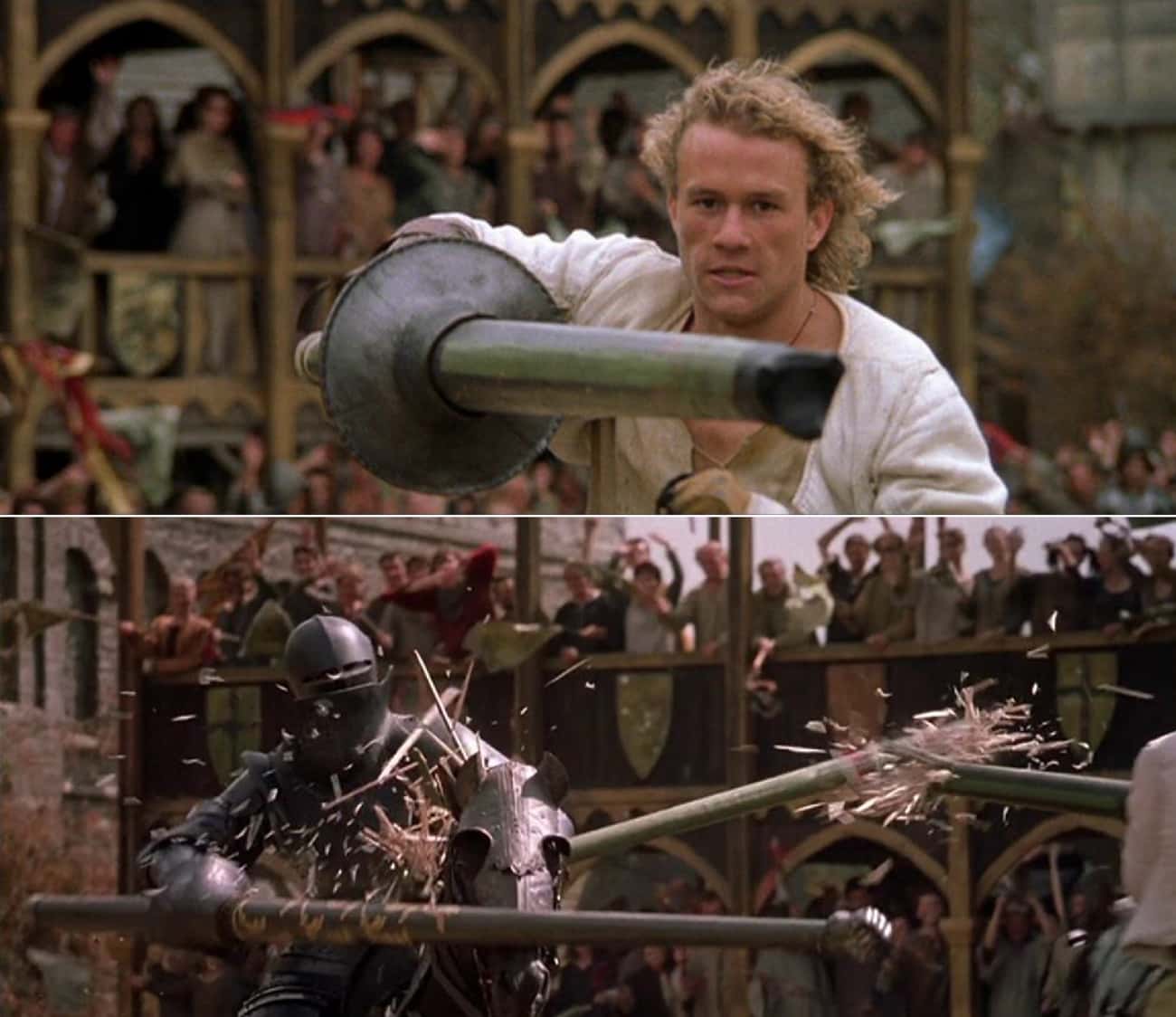 The Lances In 'A Knight's Tale' Were Made From Uncooked Pasta