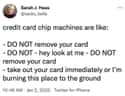 Credit Card Machine Aggression Is Real on Random Hilariously Candid Tweets About Money That Are 'Worth' The Read