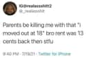 Rent Has Gone Up, Mom on Random Hilariously Candid Tweets About Money That Are 'Worth' The Read