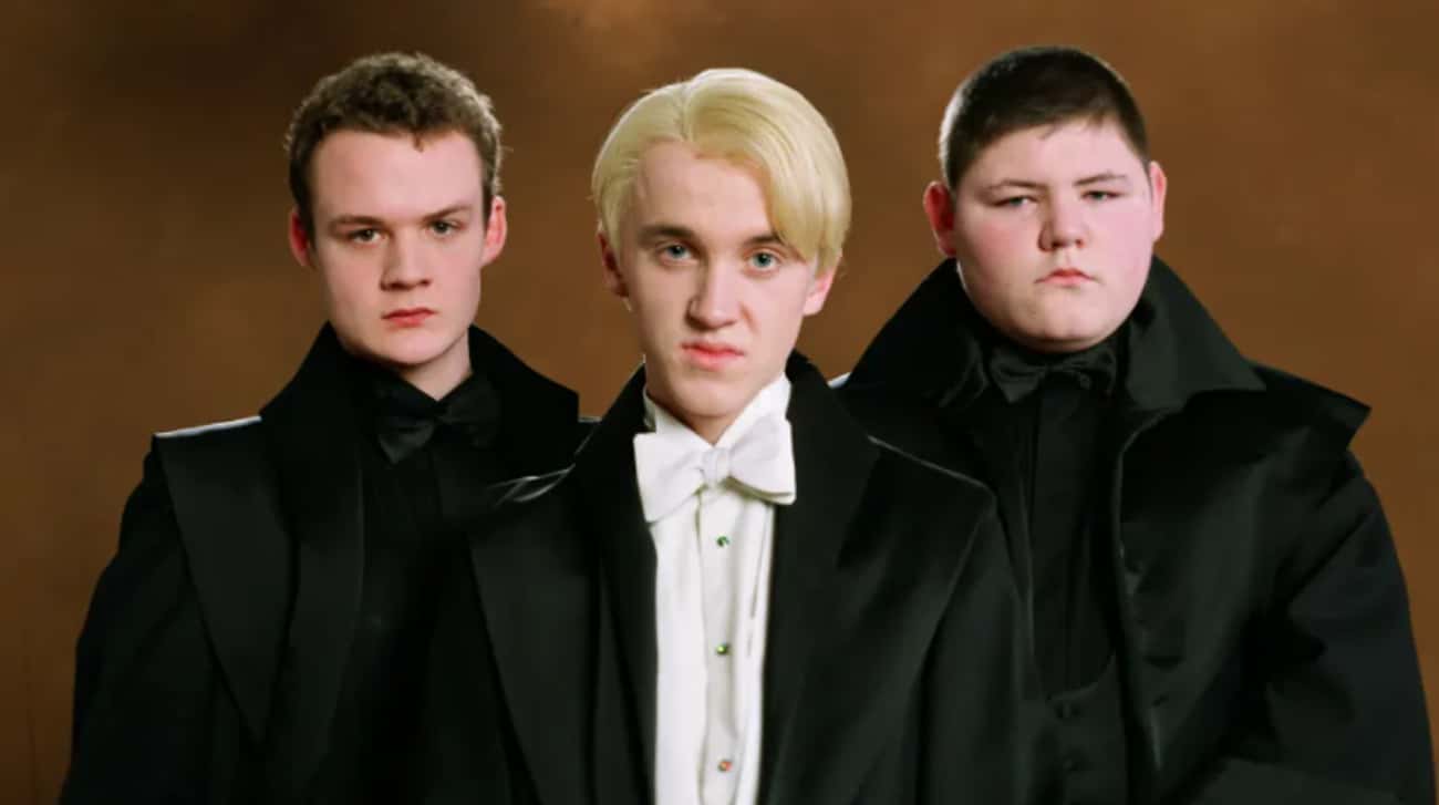 Malfoy Forces Crabbe And Goyle To Take Polyjuice Potion And Guard The Room Of Requirement