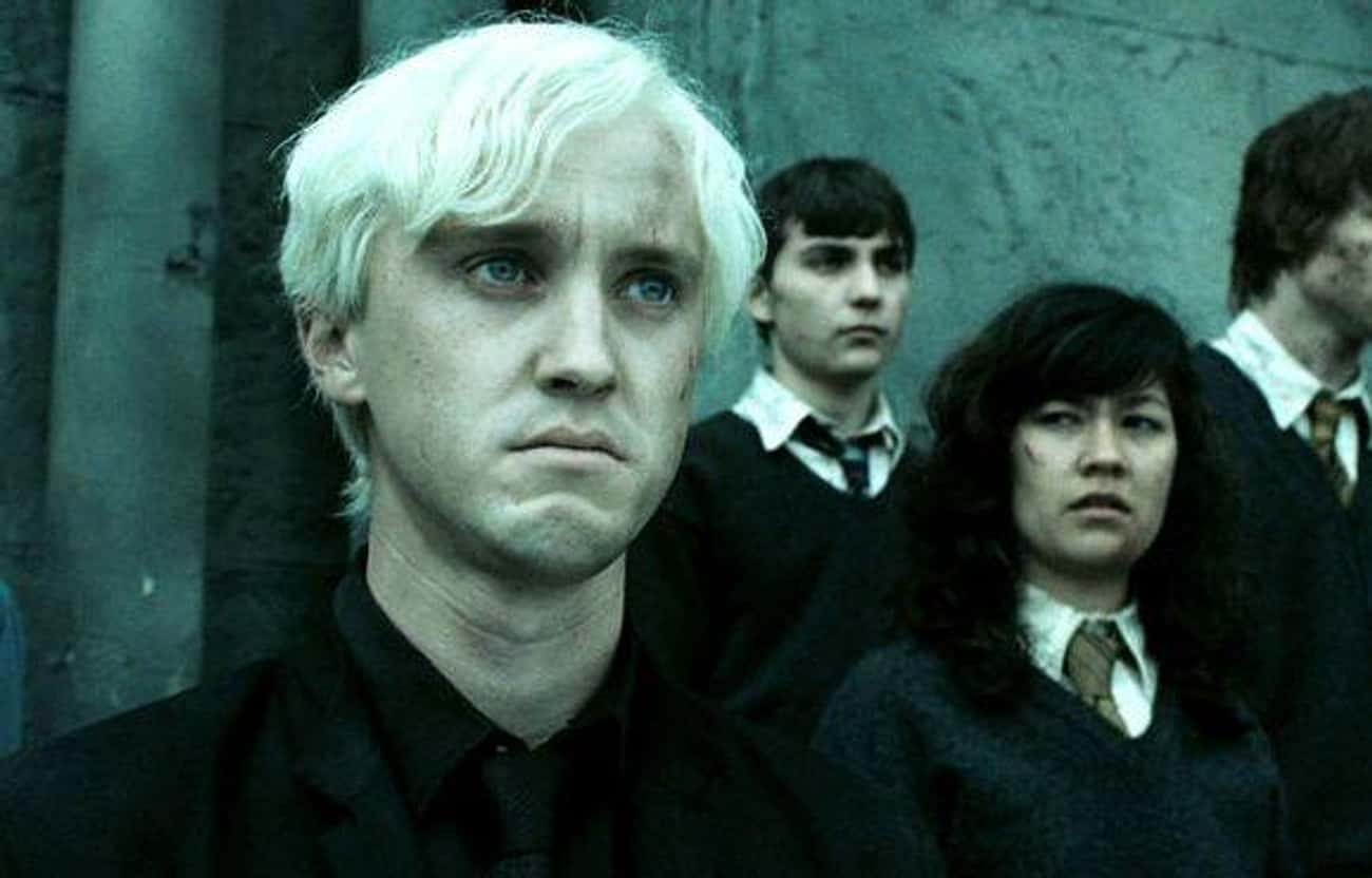 Malfoy Gets Punched By Ron For Trying To Play Both Sides During The Battle Of Hogwarts