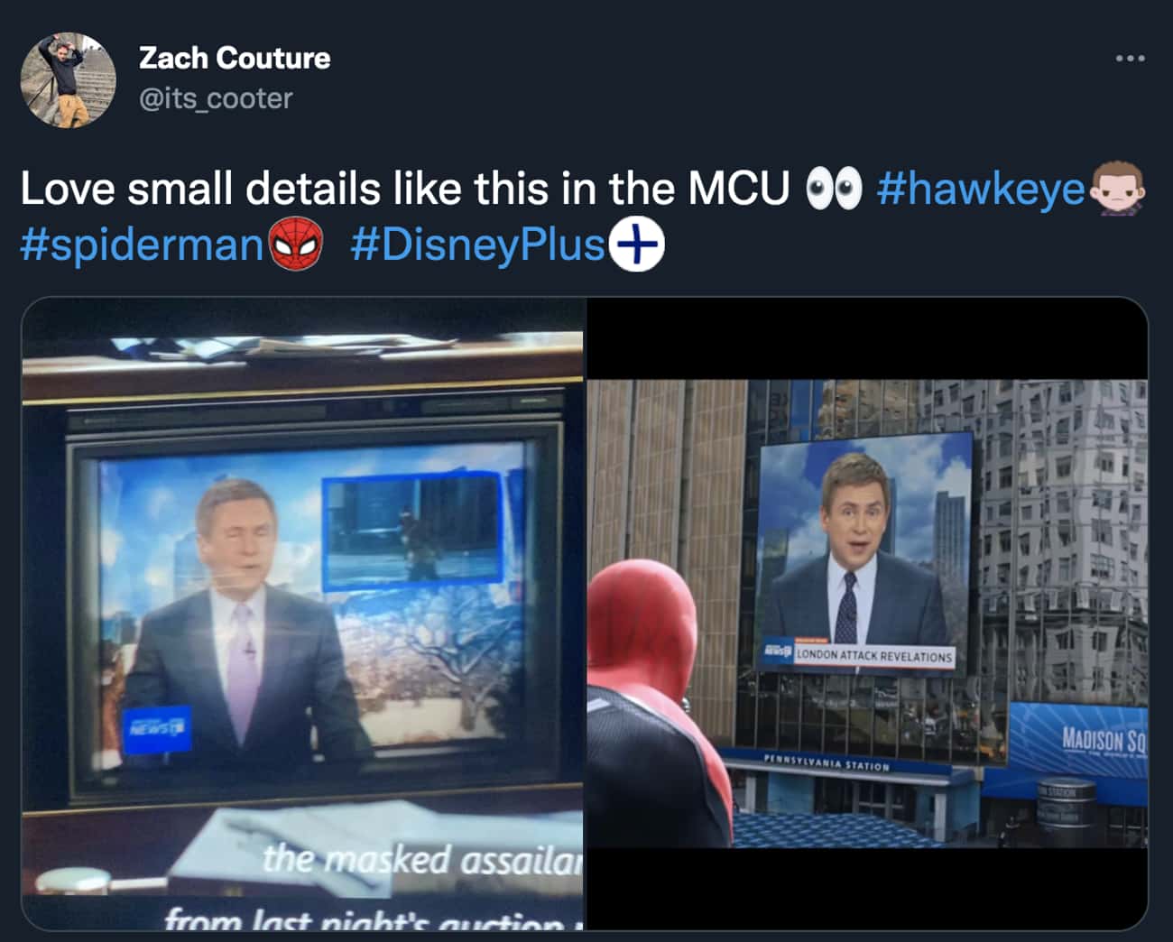 The Same Newscaster Appears In 'Hawkeye' And 'Spider-Man: No Way Home'