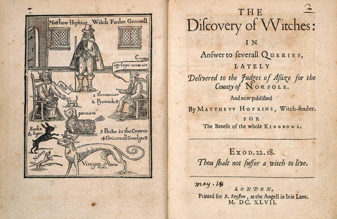 Matthew Hopkins Gave Himself The Title Of Witch Finder General