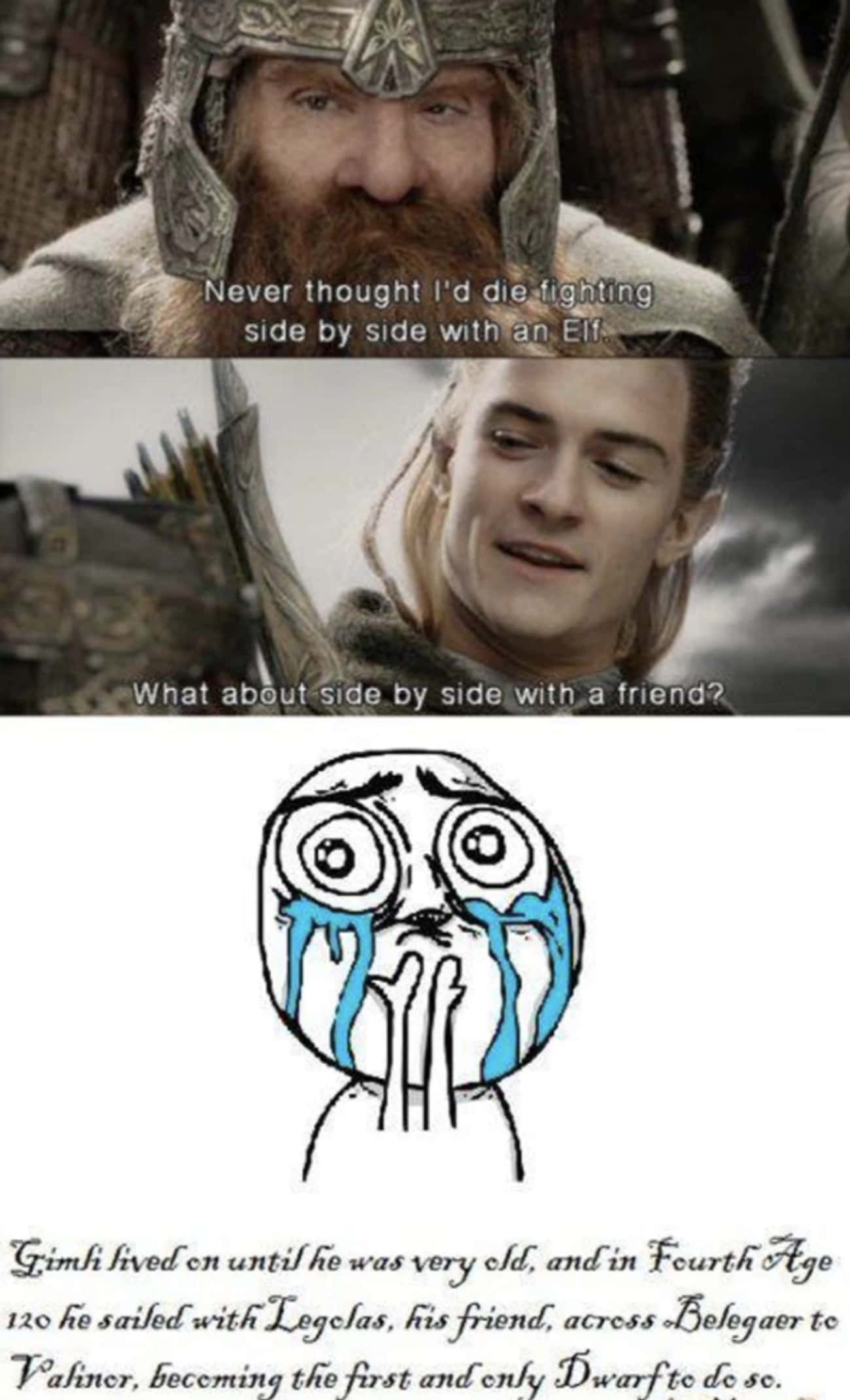 Legolas Brought Gimli To Valinor At The End Of His Life