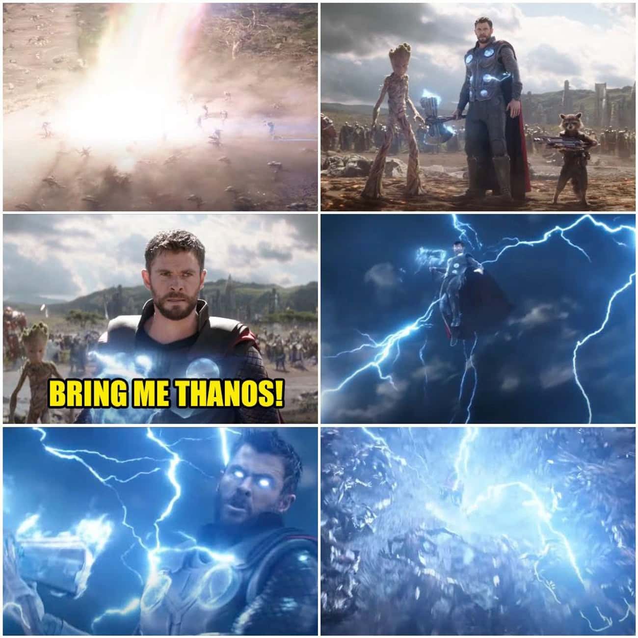 Thor Comes To Earth To Destroy Thanos