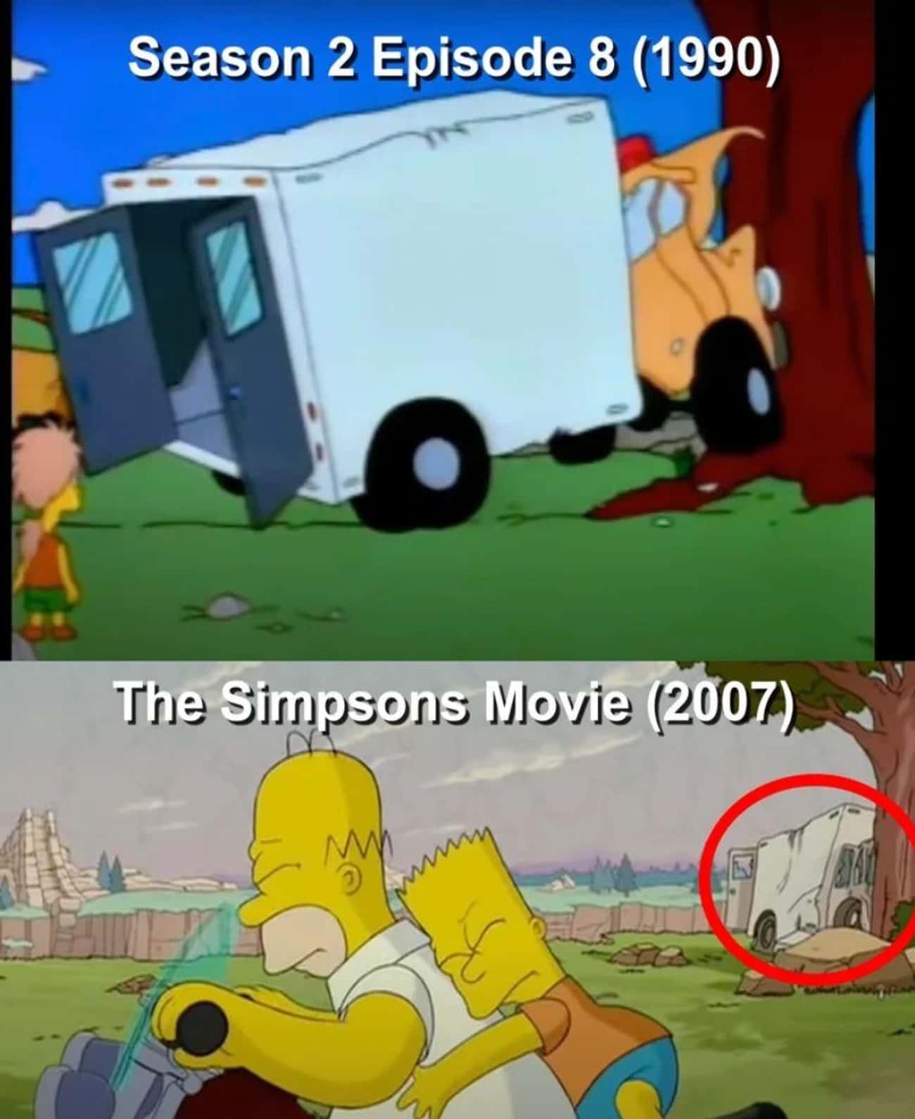 A Familiar Van In 'The Simpsons Movie'