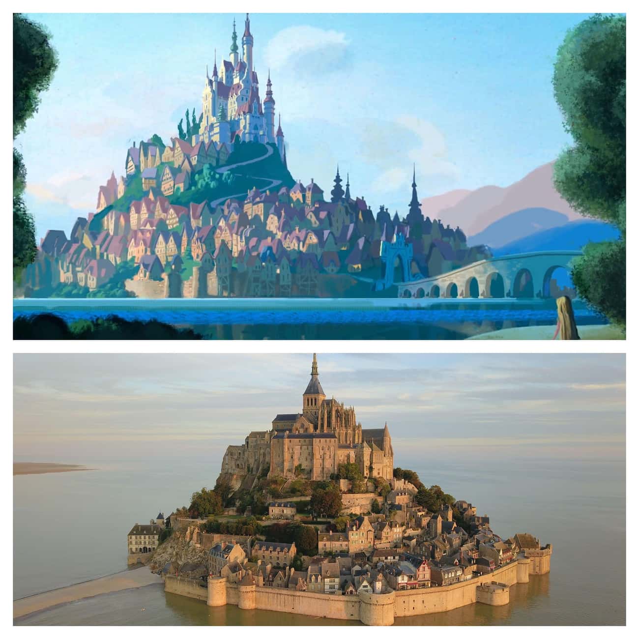 Island Kingdom In 'Tangled' Was Inspired By Mont-Saint-Michel