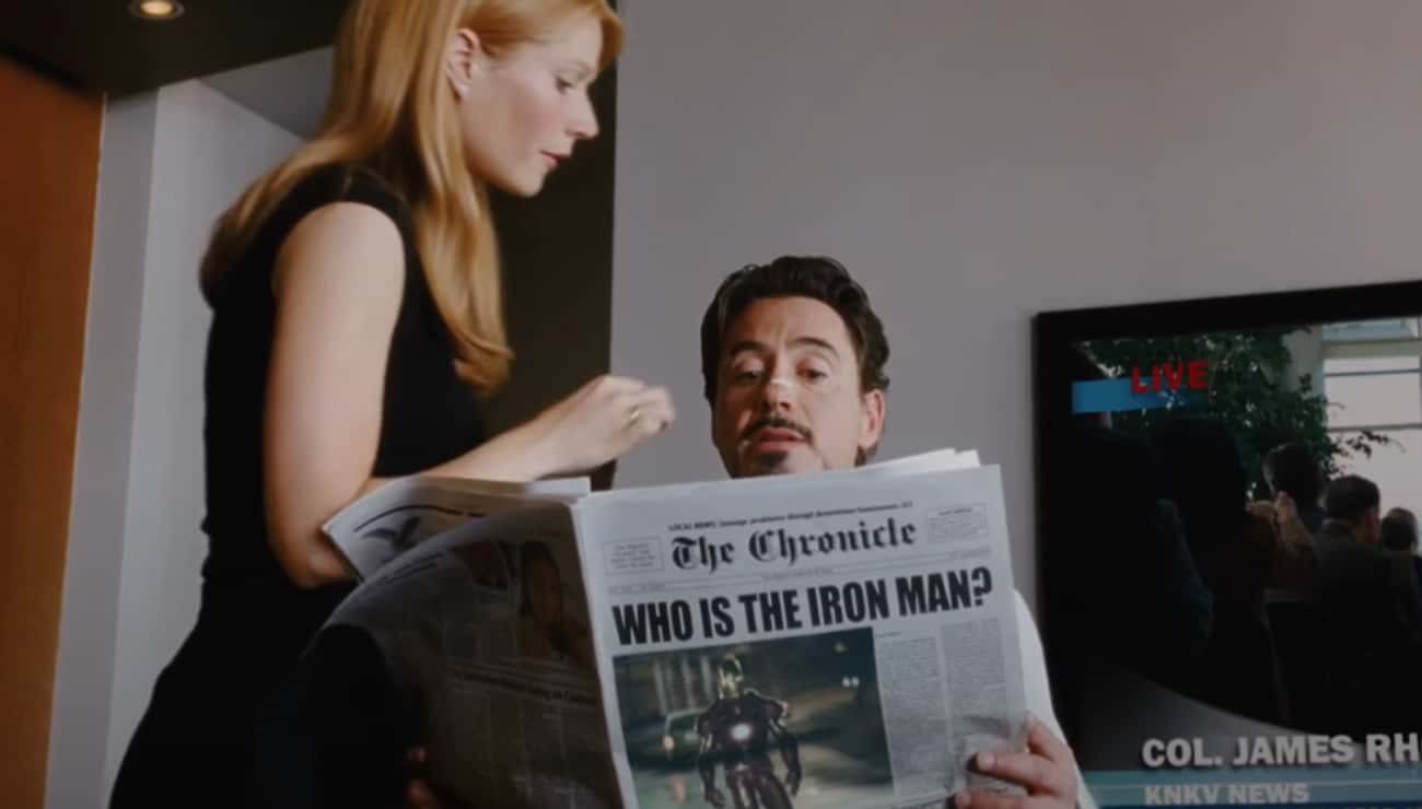 A Legit Paparazzi Shot Of Iron Man Made It Into The Final Cut Of 'Iron Man'