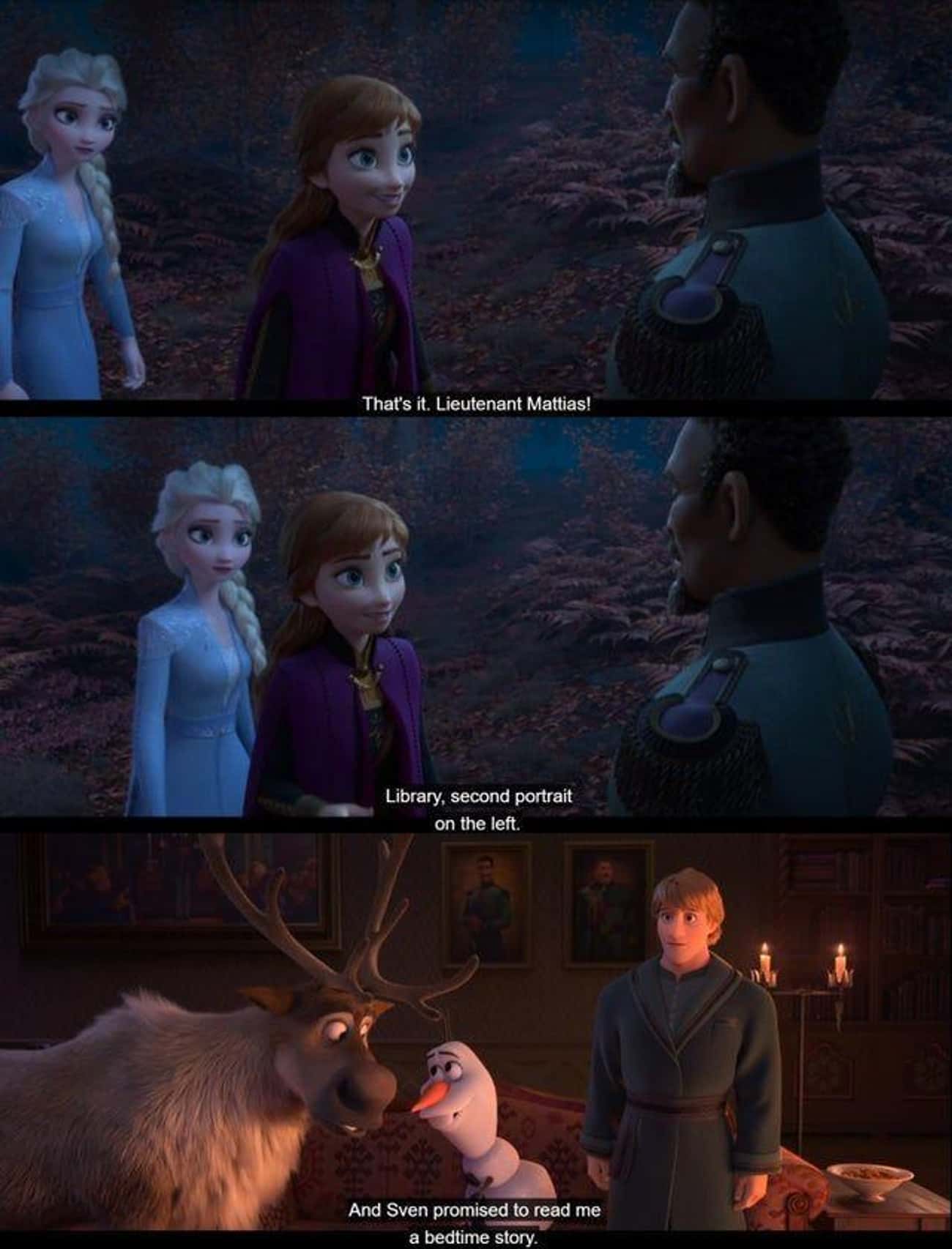 Anna And Elsa Have A Lt. Mattias Portrait In 'Frozen II'