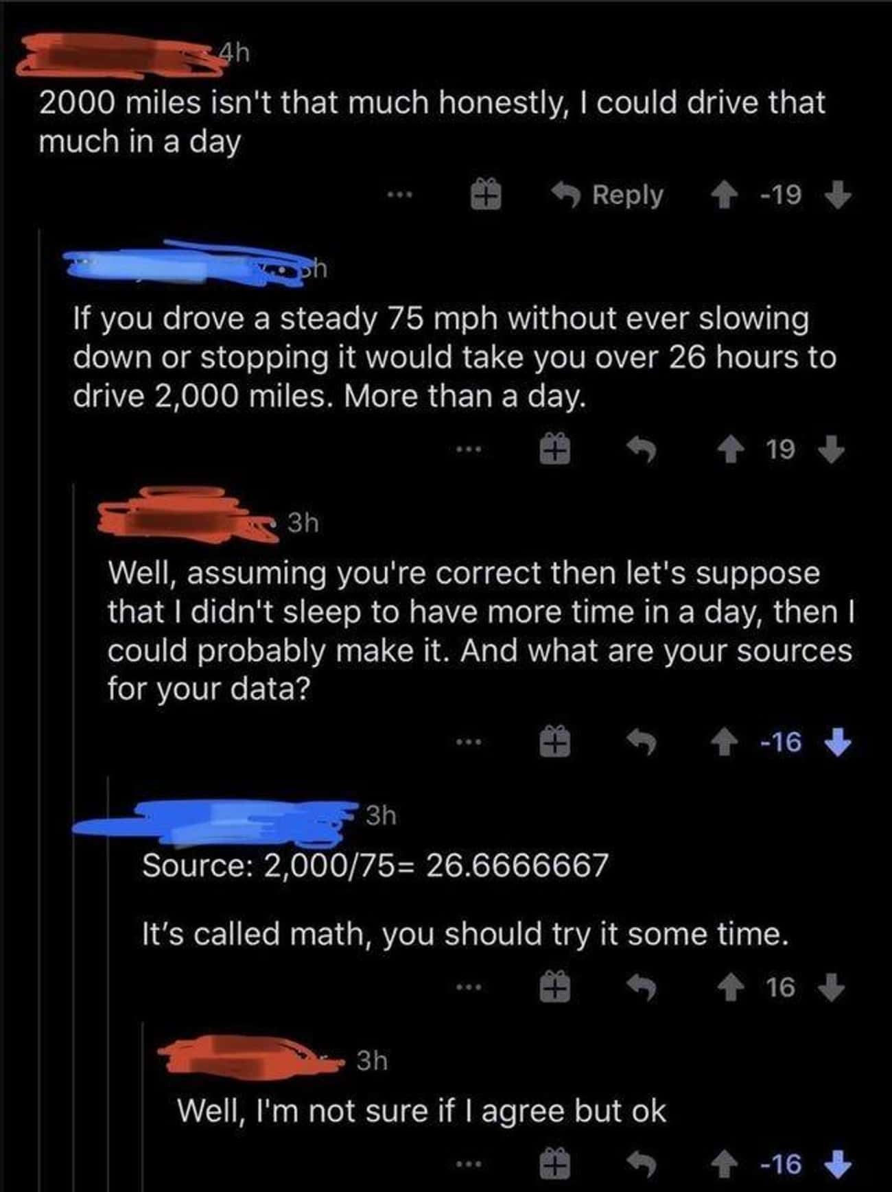 "It's Called Math, You Should Try It Sometime"
