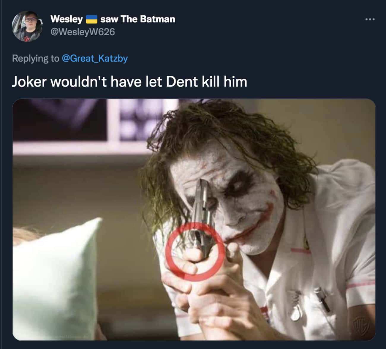 Joker Had His Finger On The Hammer And Wouldn't Let Harvey Kill Him