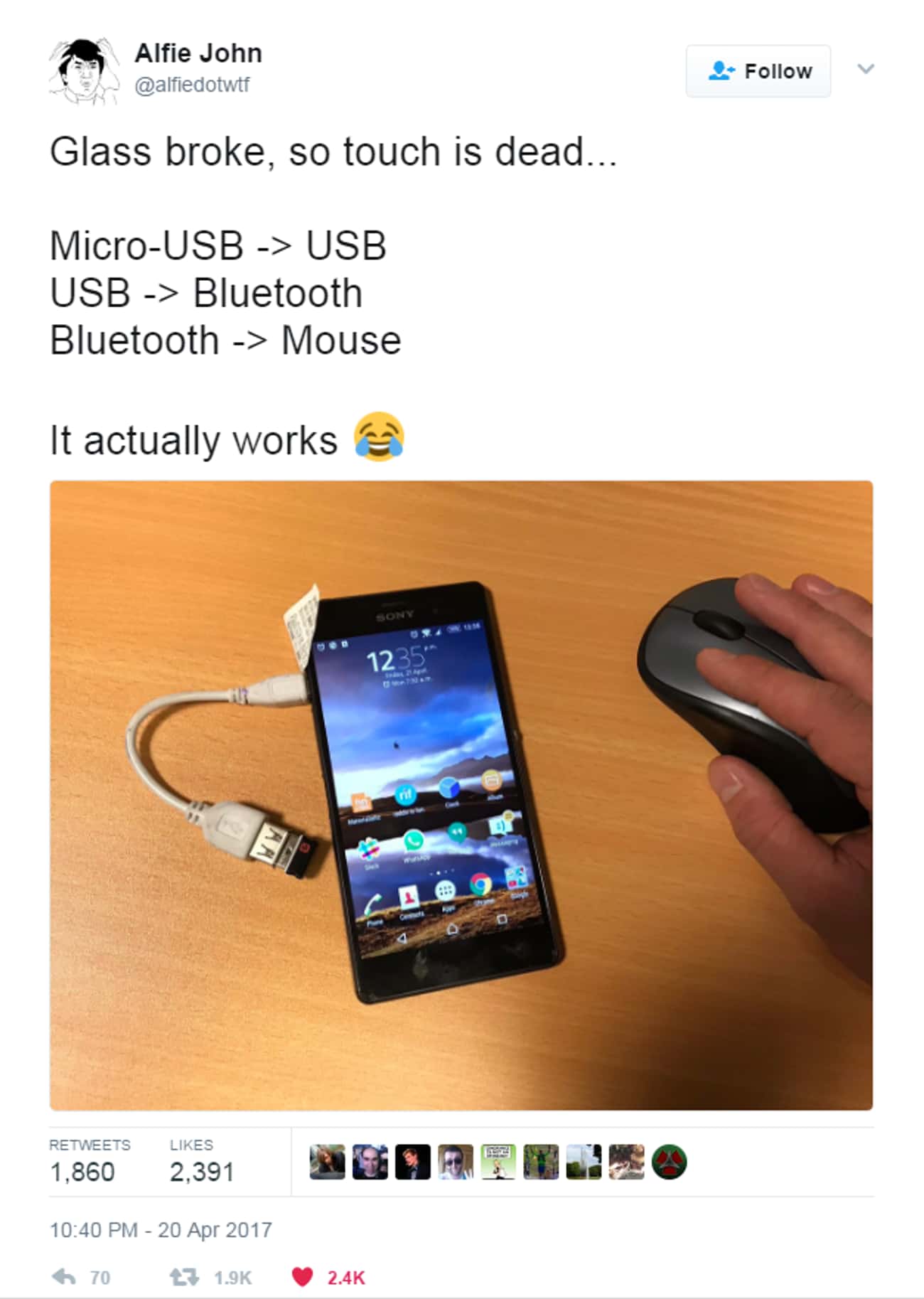 Using A Mouse Instead Of A Broken Touch Screen