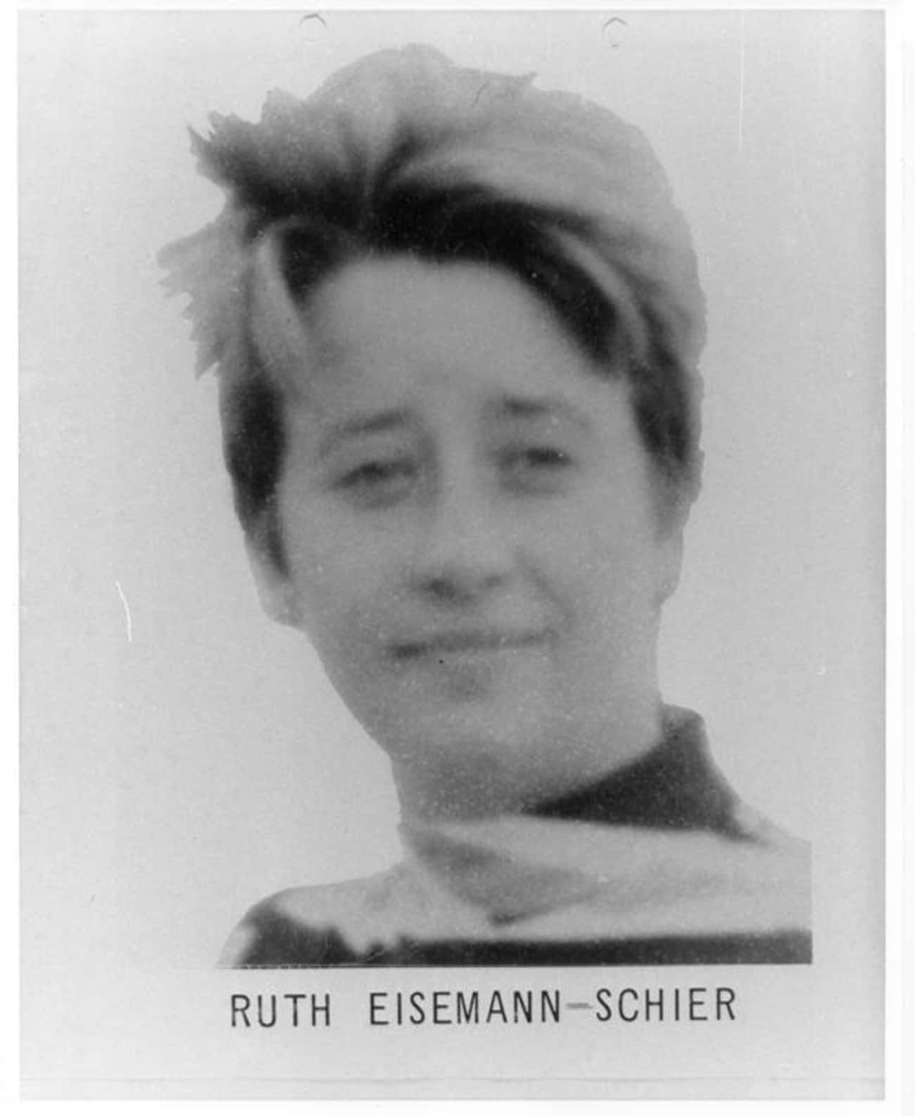Ruth Eisemann-Schier: Added 12/28/1968, Arrested 3/5/1969