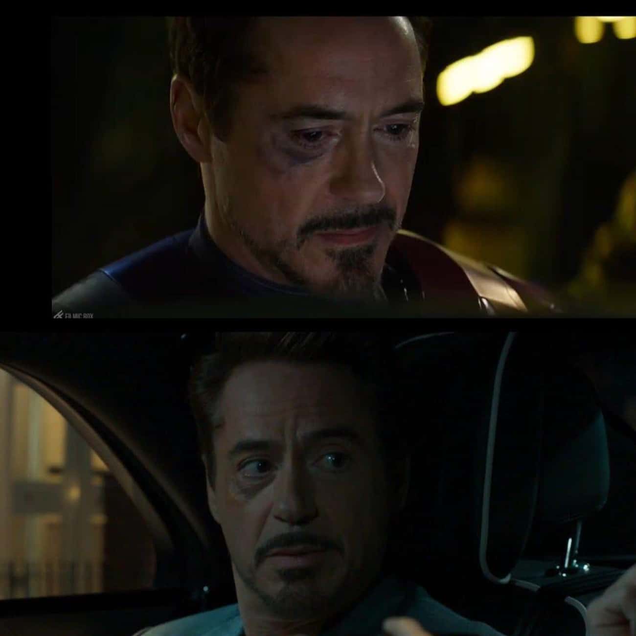Tony's Bruises Carry Over From One Movie To Another