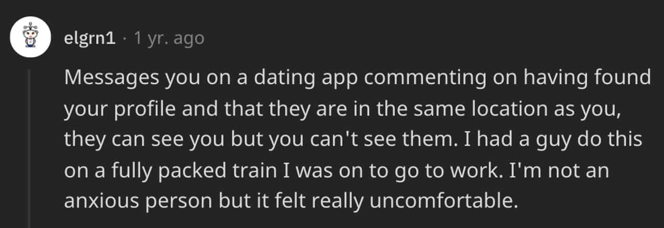 Creepiest Message One Could Get On A Dating App