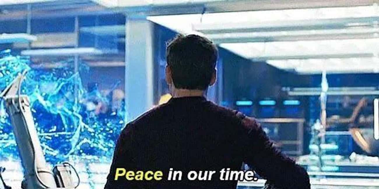 Tony's "Peace In Our Time" Quote In 'Age Of Ultron' Has Historically Dark Connotations
