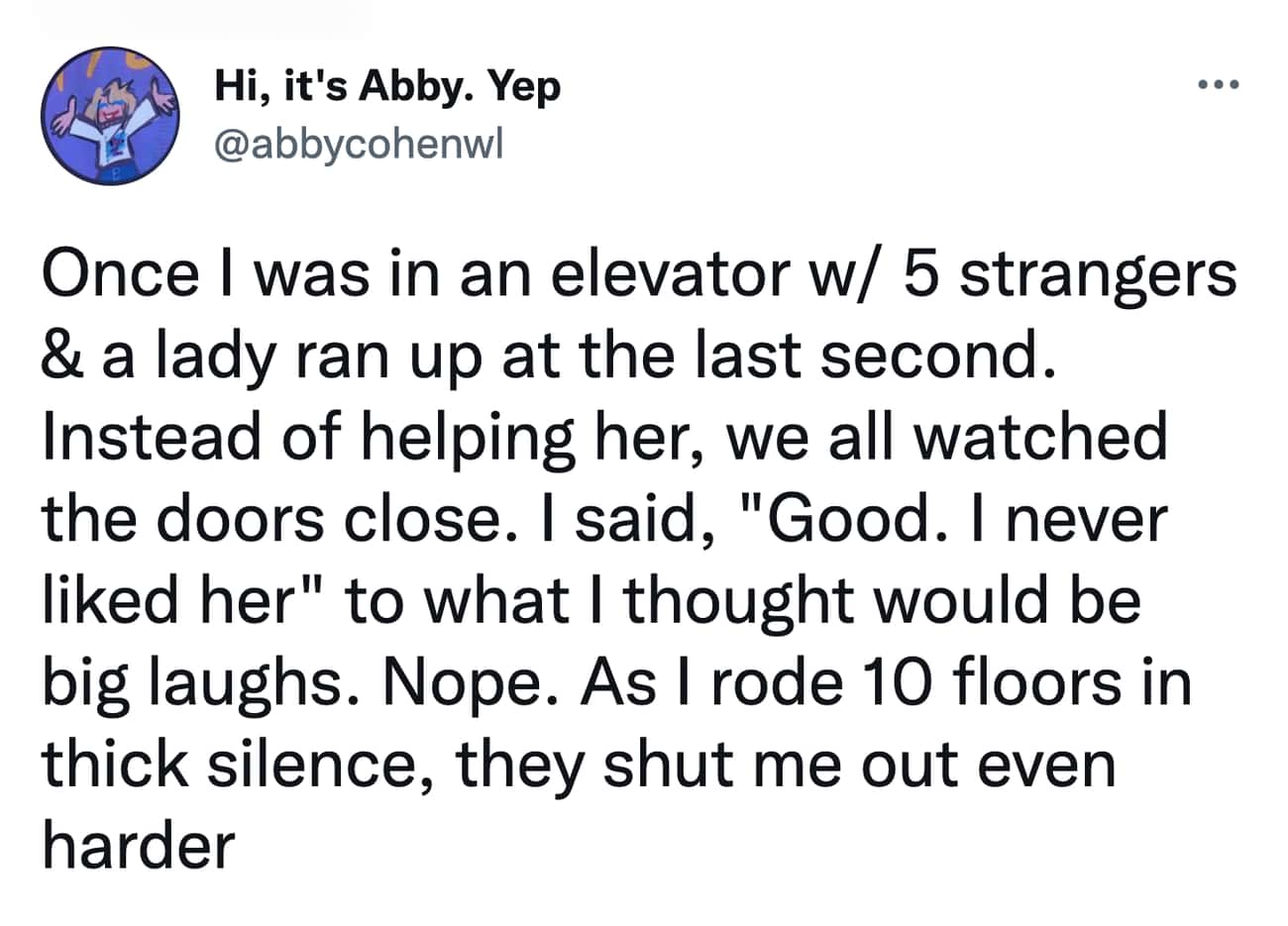 Riding In An Elevator