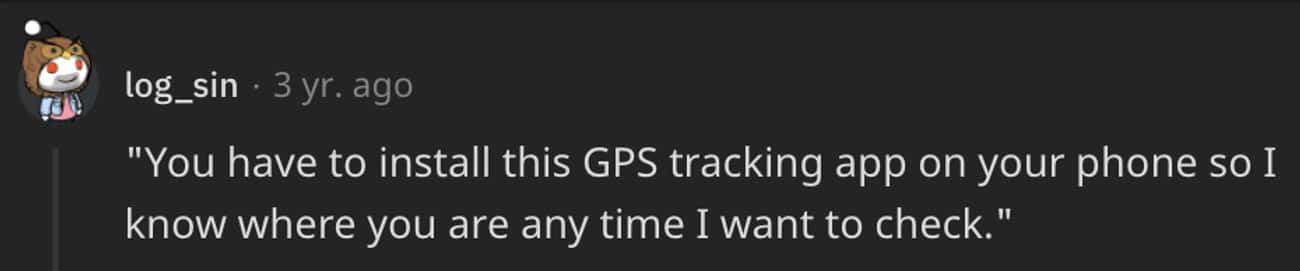Requiring A GPS Tracking App