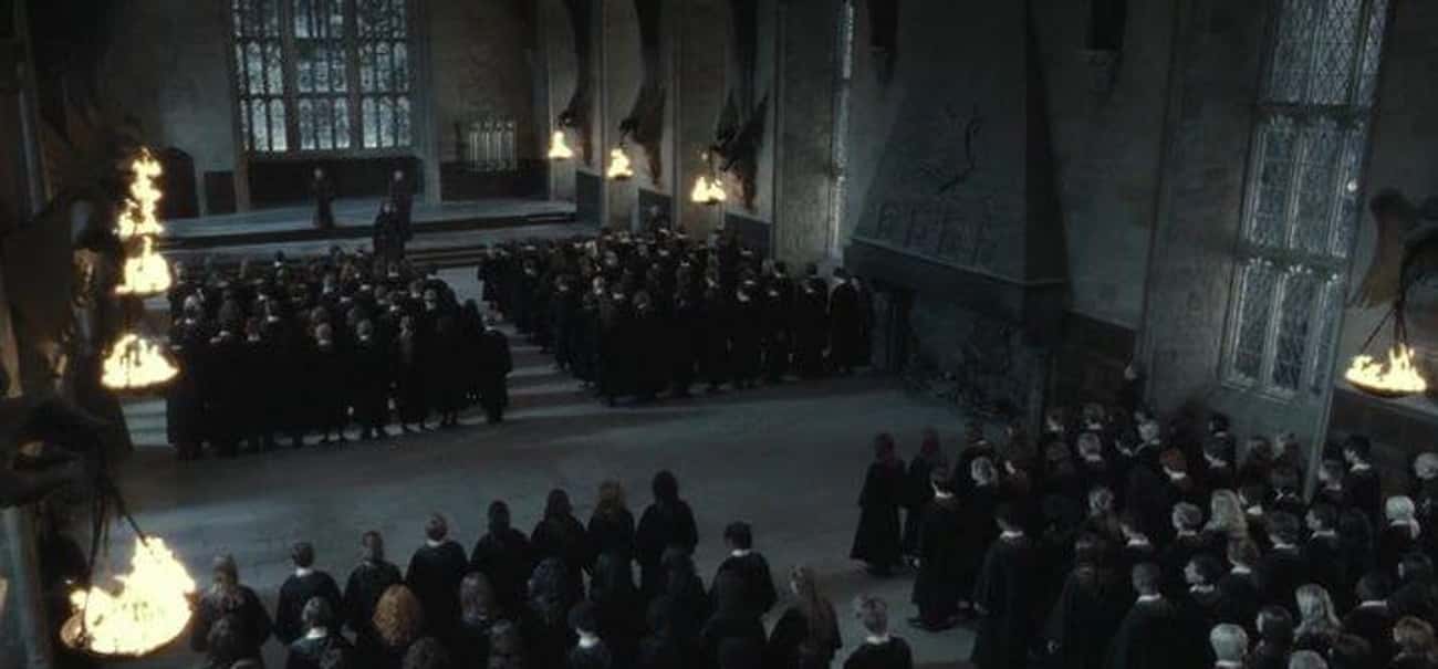 The Expulsion Of Muggle-Borns Is Visible In The Great Hall
