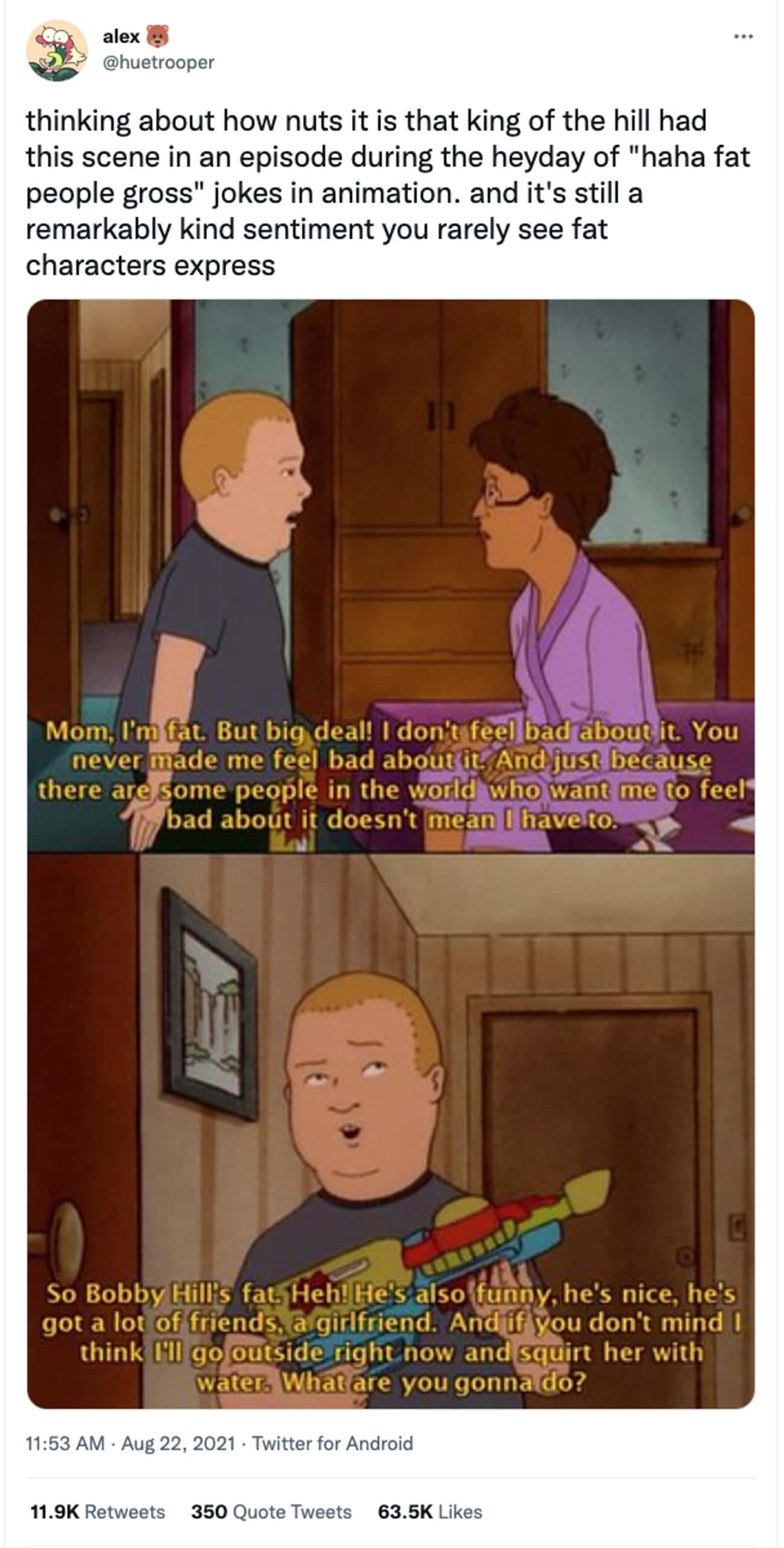 A Kind Sentiment From ‘King Of The Hill’ 