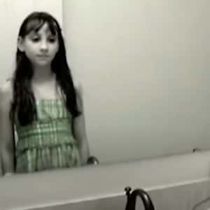'Creepy Grudge Ghost Girl In The Mirror'